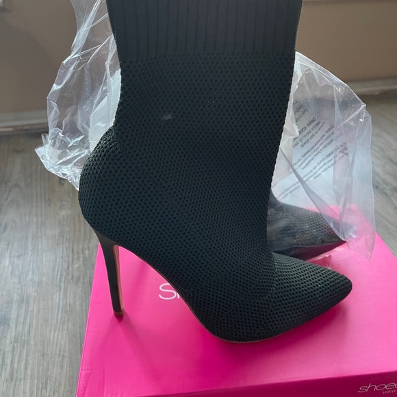 Olive Green Sock Bootie - Picture 6 of 6